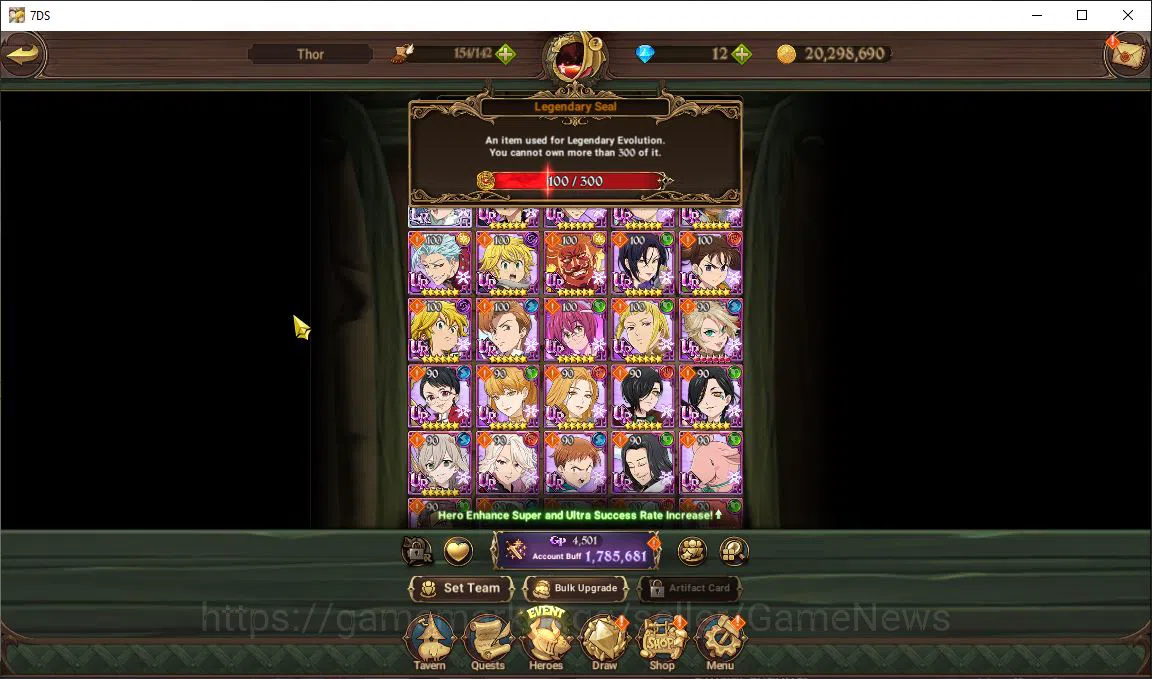 The Seven Deadly Sins: Grand Cross Accounts Starter Global|1,7M CC|Starter Ch 5|100 LS|6 UR| Merlin & Escanor2/6, ODK2/6 5