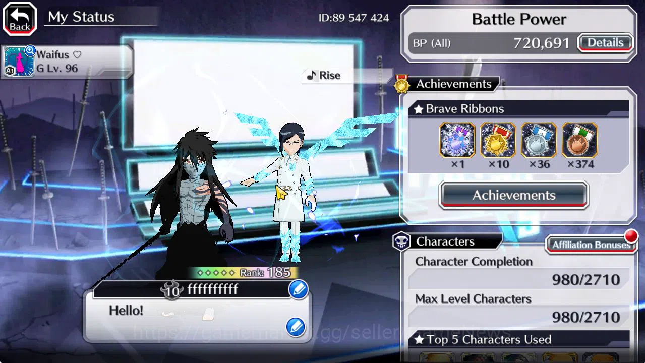 Bleach: Brave Souls Accounts [GLOBAL]50K Orb|TYBW26(BazzB,Jugram,Uryu),Rukia,Ic image 2