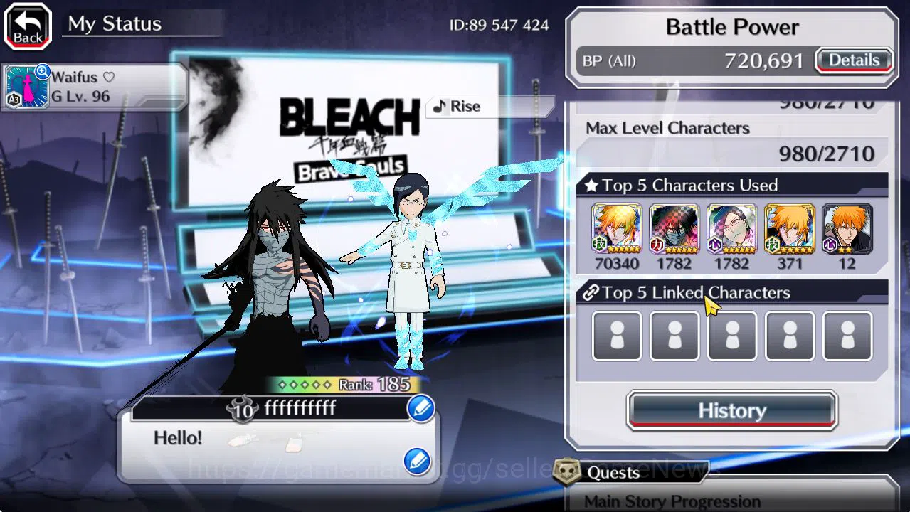 Bleach: Brave Souls Accounts [GLOBAL]50K Orb|TYBW26(BazzB,Jugram,Uryu),Rukia,Ic image 3