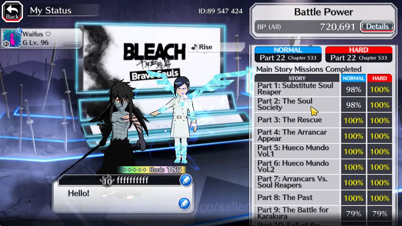Bleach: Brave Souls Accounts [GLOBAL]50K Orb|TYBW26(BazzB,Jugram,Uryu),Rukia,Ic image 4