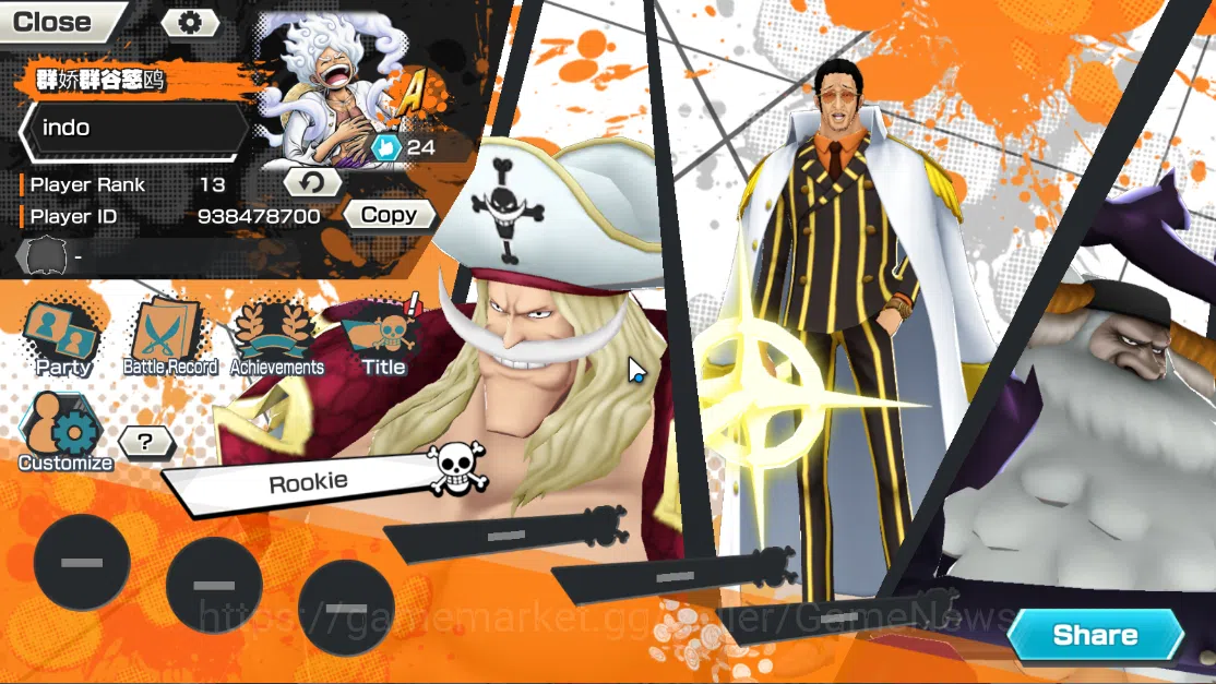One Piece Bounty Rush Accounts Global|5EX|BP Kuzan,AMSK[Borsalino],Great Pirate N image 2