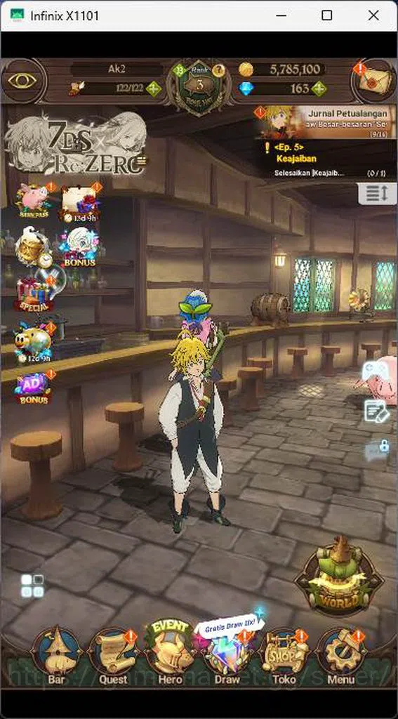 The Seven Deadly Sins: Grand Cross Accounts GLOBAL|Fresh Strater|339K CC|DM 163|Collab Re-Zero image 1