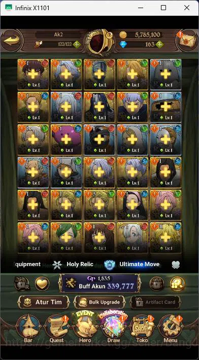 The Seven Deadly Sins: Grand Cross Accounts GLOBAL|Fresh Strater|339K CC|DM 163|Collab Re-Zero image 3