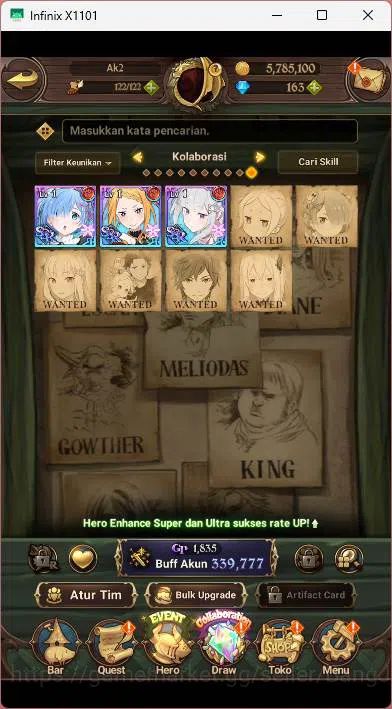 The Seven Deadly Sins: Grand Cross Accounts GLOBAL|Fresh Strater|339K CC|DM 163|Collab Re-Zero image 5