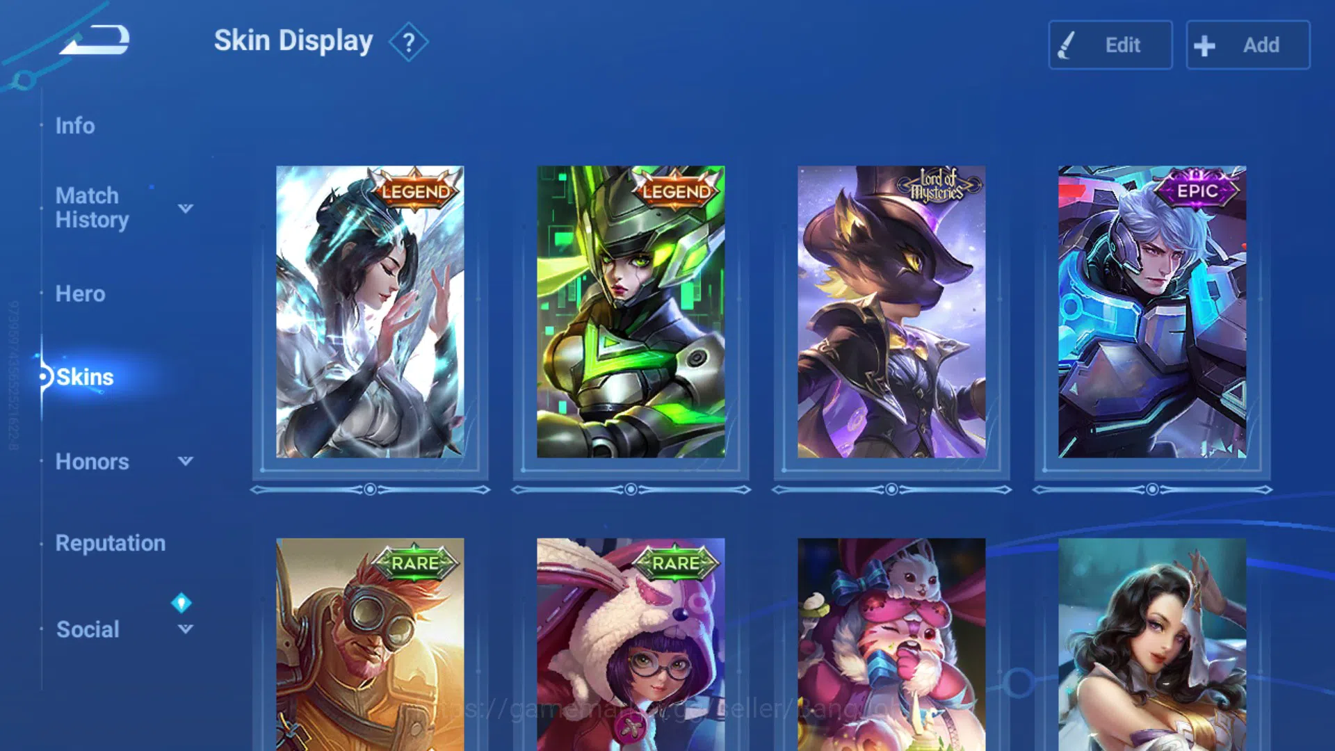 Honor of Kings Accounts Global | Hero 32 | Skin 13 | Legend Consort Yu , L image 2