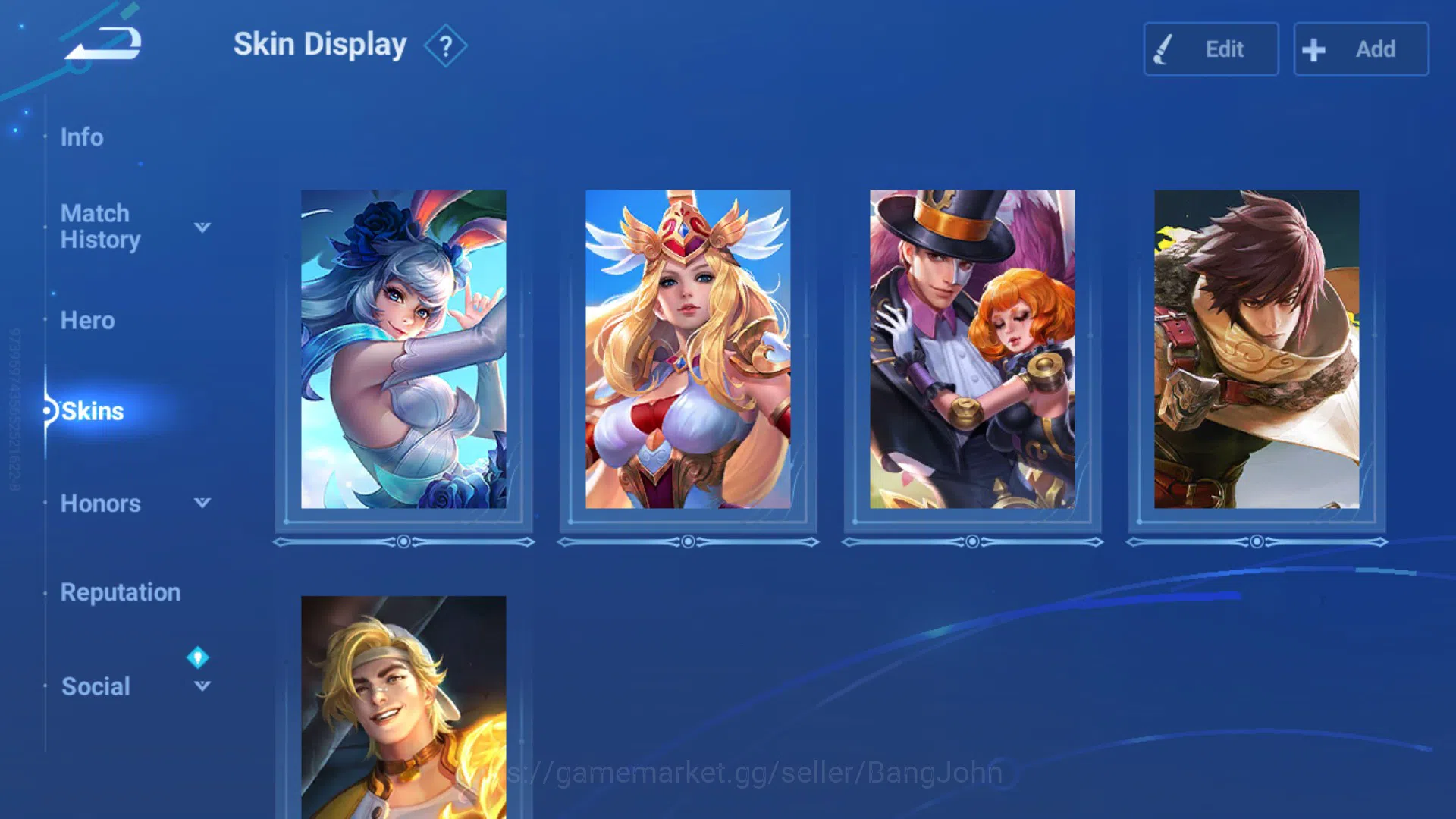 Honor of Kings Accounts Global | Hero 32 | Skin 13 | Legend Consort Yu , L image 3