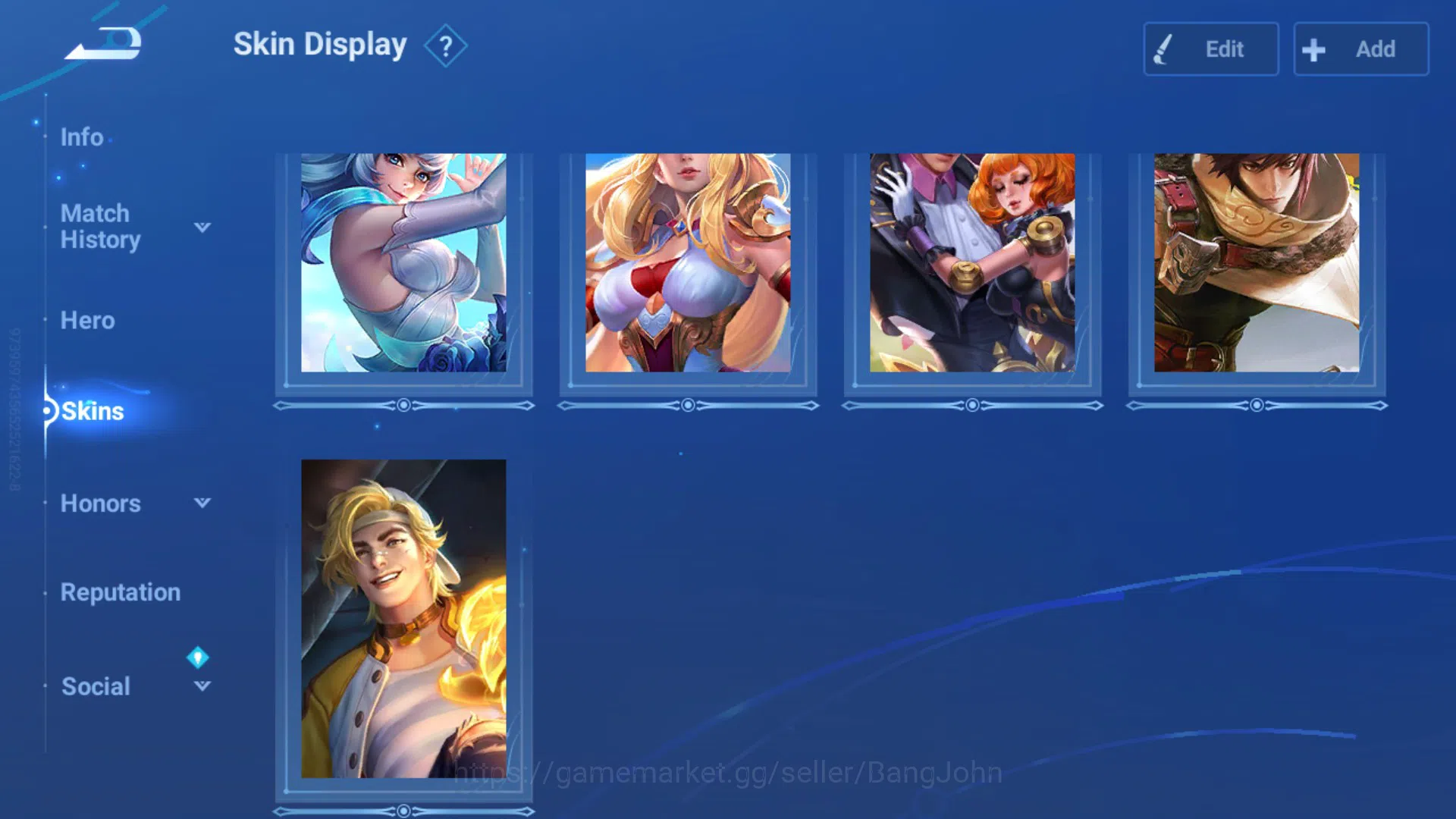 Honor of Kings Accounts Global | Hero 32 | Skin 13 | Legend Consort Yu , L image 4