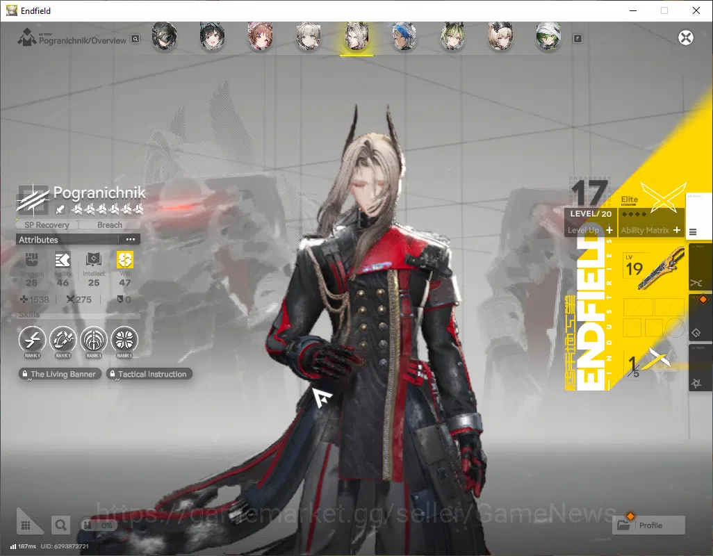 Arknights: Endfield Accounts NA/EU|Lv49|6SSR(2Limited)+8(*6WP)|Laevatain+sign,Z image 6