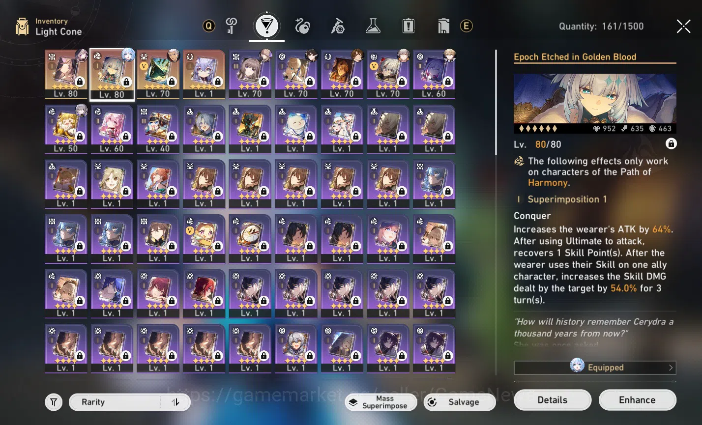 Honkai Star Rail Accounts Asia|TL 63|5 Limited|Cerydra+Sign,The Herta E1+Sig image 10