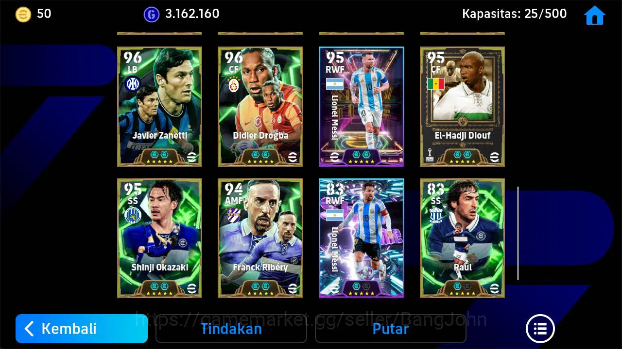eFootball Accounts Others Power 3179, C Puyol Epic, F puskas legend, Edmilson epic, Donadoni epic, Fiore epic, Thuram Epic 5