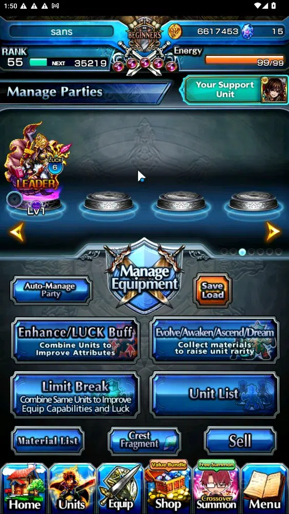 Grand Summoners Accounts End-Game Global|Rank 55|6 Ascend 3 TW|(2x Sung Jinwoo,RR Rimuru,Marisa Kirisame)+TW,Isliid HP,Selia 2