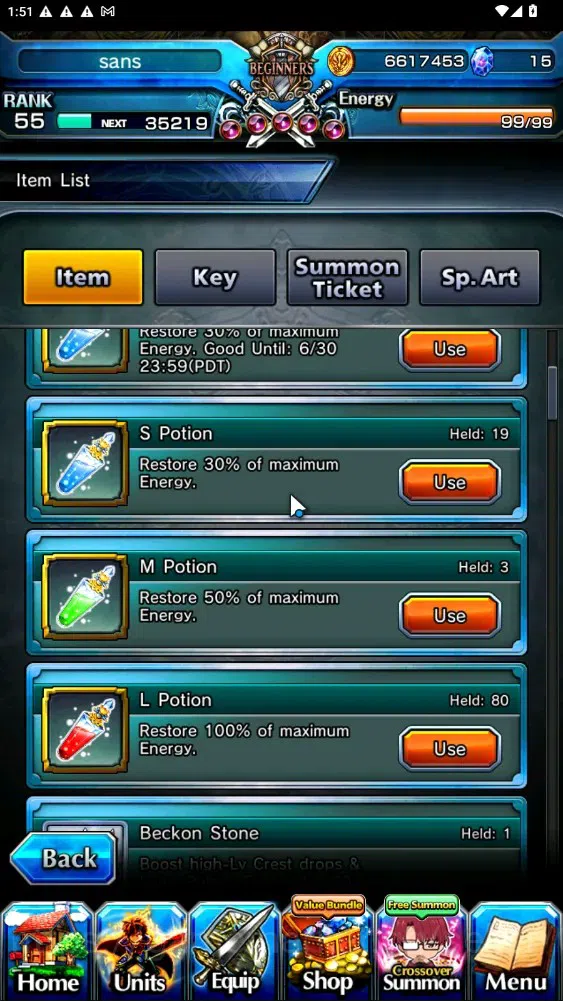 Grand Summoners Accounts End-Game Global|Rank 55|6 Ascend 3 TW|(2x Sung Jinwoo,RR Rimuru,Marisa Kirisame)+TW,Isliid HP,Selia 5
