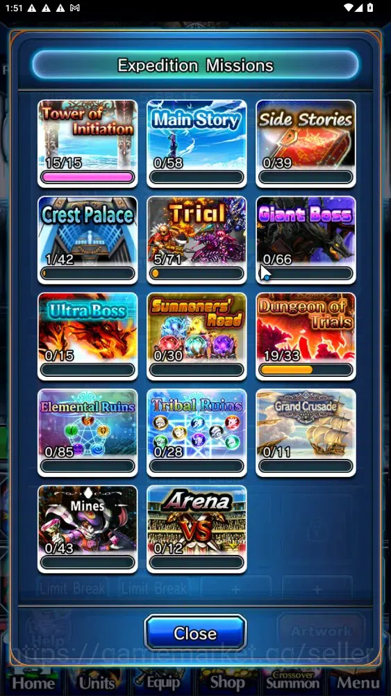 Grand Summoners Accounts End-Game Global|Rank 55|6 Ascend 3 TW|(2x Sung Jinwoo,RR Rimuru,Marisa Kirisame)+TW,Isliid HP,Selia 6