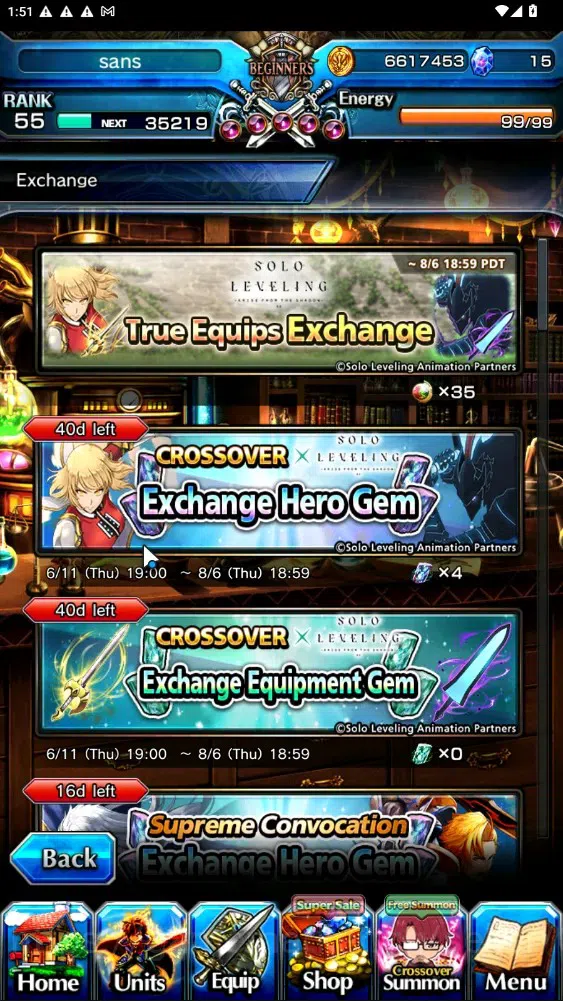 Grand Summoners Accounts End-Game Global|Rank 55|6 Ascend 3 TW|(2x Sung Jinwoo,RR Rimuru,Marisa Kirisame)+TW,Isliid HP,Selia 7