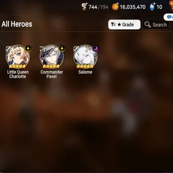 Epic Seven Accounts High-End Global Unverif|Mor 12|3 ML(Salome,Little Q Charlotte,Com Pavel)+Iseria,Landy,Etc|Poh ON|800