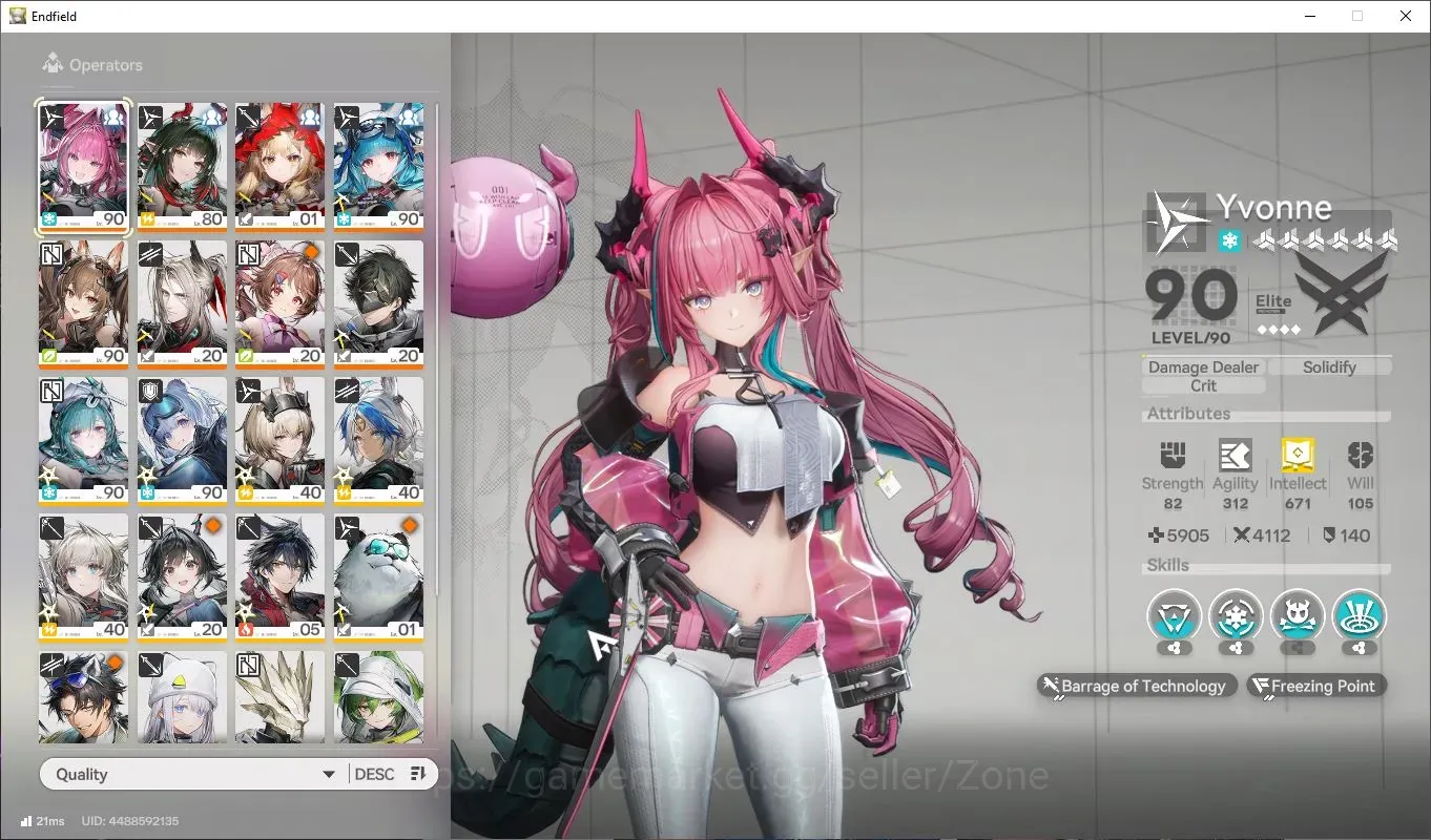 Arknights: Endfield Accounts ASIA | AL57 |4Limit+3Sign|Yvonne,Gilberta,Zhuang Fangyi,Rossi (Last Rite P2, Pogranichnik P1 1