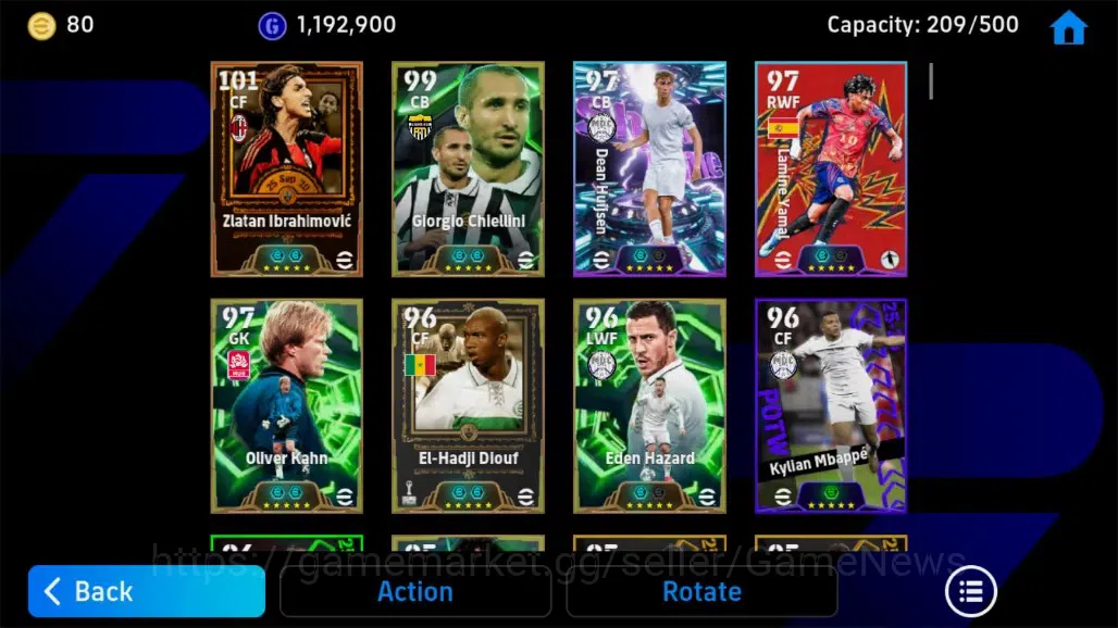 eFootball Accounts Android|Big Time Zlatan Ibrahimovic,Epic,Giorgio C image 5