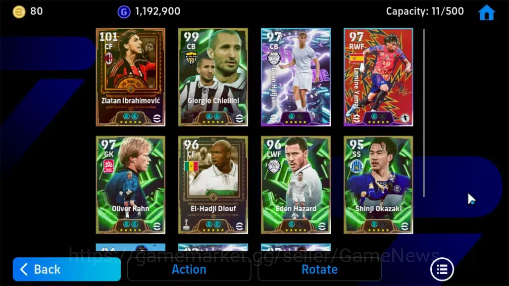eFootball Accounts Android|Big Time Zlatan Ibrahimovic,Epic,Giorgio C image 8