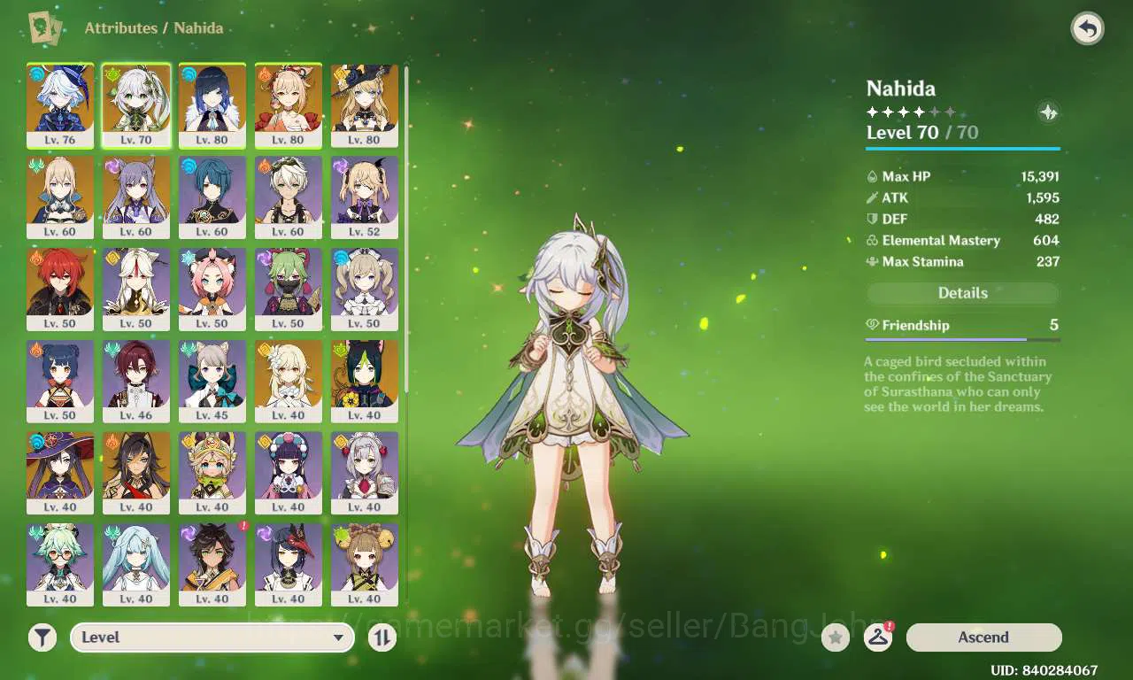 Genshin Impact Accounts ASIA | Furina C1 | Nahida | Yelan | Yoimiya | Navi image 2