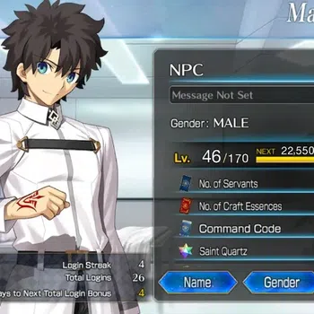 Fate-Grand Order Accounts NA London Lv 46|7 ssr|Space Eresh, Ciel, Uesugi Kenshin, Waver|Bday Unset|Log Code|SS(FGO796)