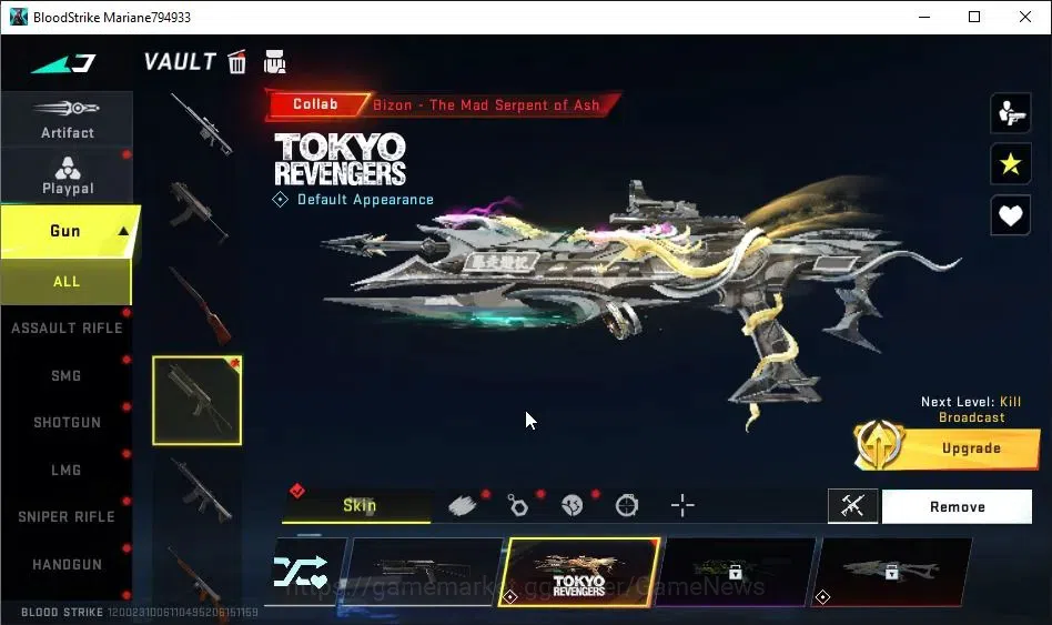 Blood Strike Accounts ASIA|Collab TokRev[Bizon-The Mad Serpant of Ash,FN image 6