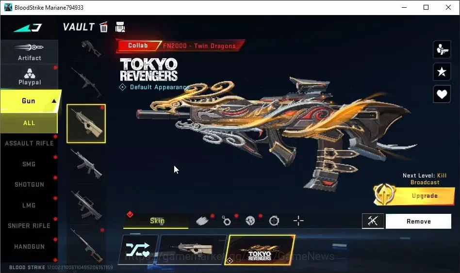 Blood Strike Accounts ASIA|Collab TokRev[Bizon-The Mad Serpant of Ash,FN image 8