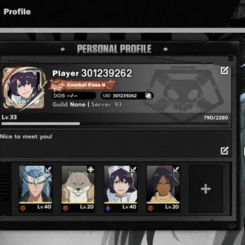 BLEACH: Soul Resonance Accounts Nuverse SEA|Lvl 33|4 SSR 2 Limited| ( Grimmjow Res +Sign, Bambietta, Saijin Komamura
