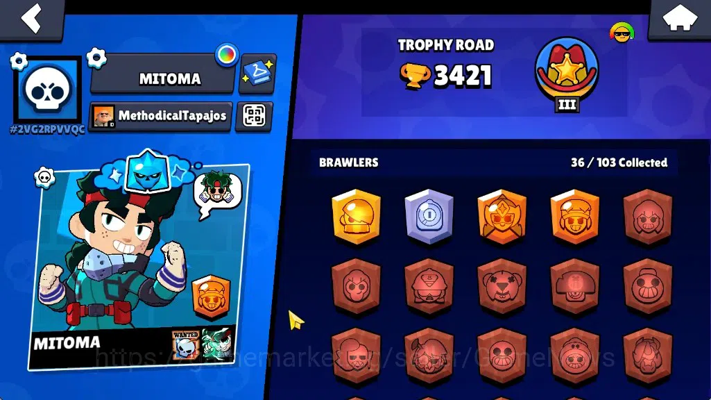 Brawl Stars Accounts 3421 Trophy|36 Brawlers 4 Max|Edgar Full Buffies|5 image 2