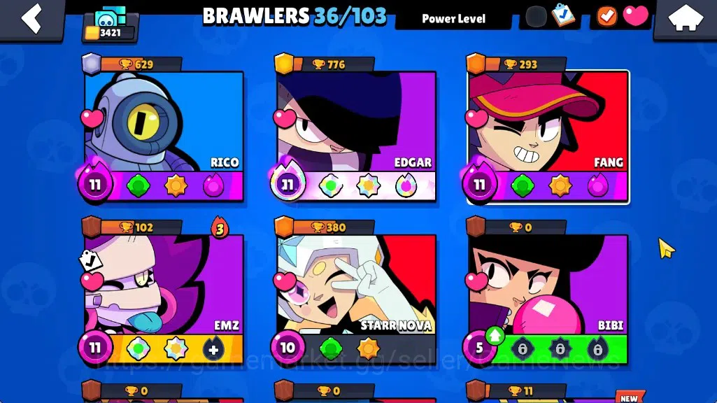 Brawl Stars Accounts 3421 Trophy|36 Brawlers 4 Max|Edgar Full Buffies|5 image 7