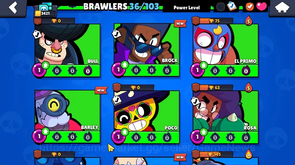 Brawl Stars Accounts 3421 Trophy|36 Brawlers 4 Max|Edgar Full Buffies|5 image 9