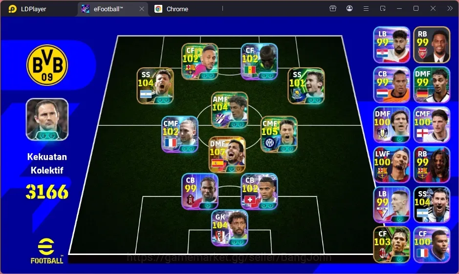 eFootball Accounts Legends & Iconic Players Android|PW 3166|BigT Rodri,ShwT Vozinha,ShwT Jackson,ShwT Rablot,Epic MV 1