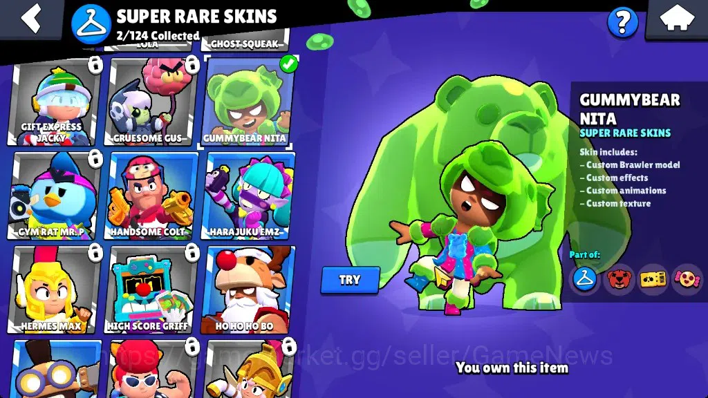Brawl Stars Accounts 1258 Trophy|16 Brawlers 3 Max|Emz Full Buffies|2k  image 11