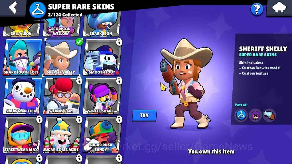 Brawl Stars Accounts 1258 Trophy|16 Brawlers 3 Max|Emz Full Buffies|2k  image 12
