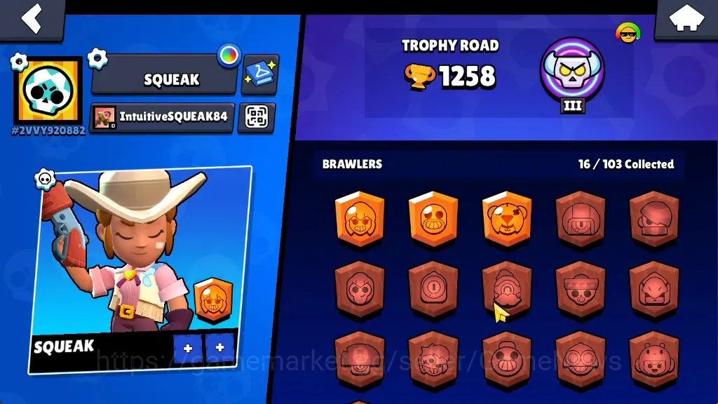 Brawl Stars Accounts 1258 Trophy|16 Brawlers 3 Max|Emz Full Buffies|2k  image 2