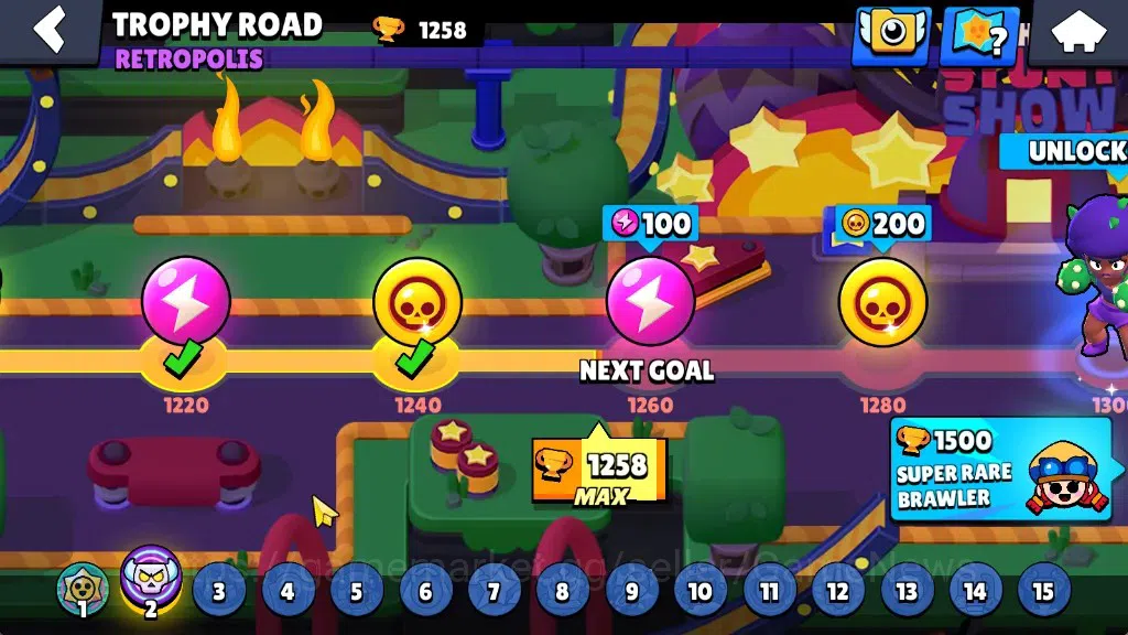Brawl Stars Accounts 1258 Trophy|16 Brawlers 3 Max|Emz Full Buffies|2k  image 5