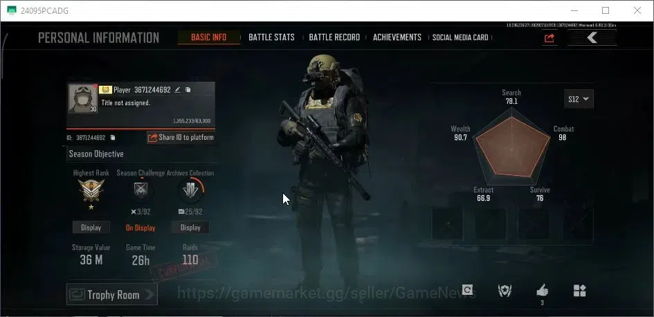 Arena Breakout Accounts MOBILE|Lv 30|SV 36M|CV 25,5M|6 Set Skin|Quickhack  image 2