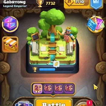 Clash Royale Accounts Others Trophy 7732|CL 1230|KTL 13|121 Cards|7 Champ|3 Hero|11 Evo|Arena 20|259 Gems|Proteck
