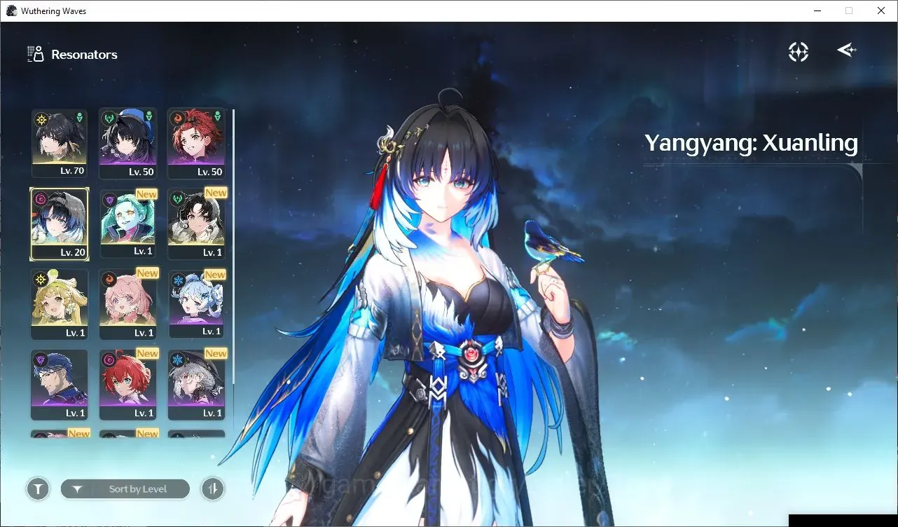 Wuthering Waves Accounts Starter SEA|UL48|2 Limited|YangYang:Xuanling R6+Sign, Rebecca|5.6K Astrite|151 Lustrous Tide|DB 1