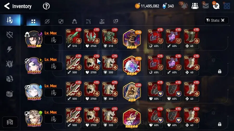 Epic Seven Accounts High-End GLOBAL UnVerif|NewEra|6ML(Rhiana&Luciel,LC Bellona,ZIO,NMLuna,Etc)+AB 14