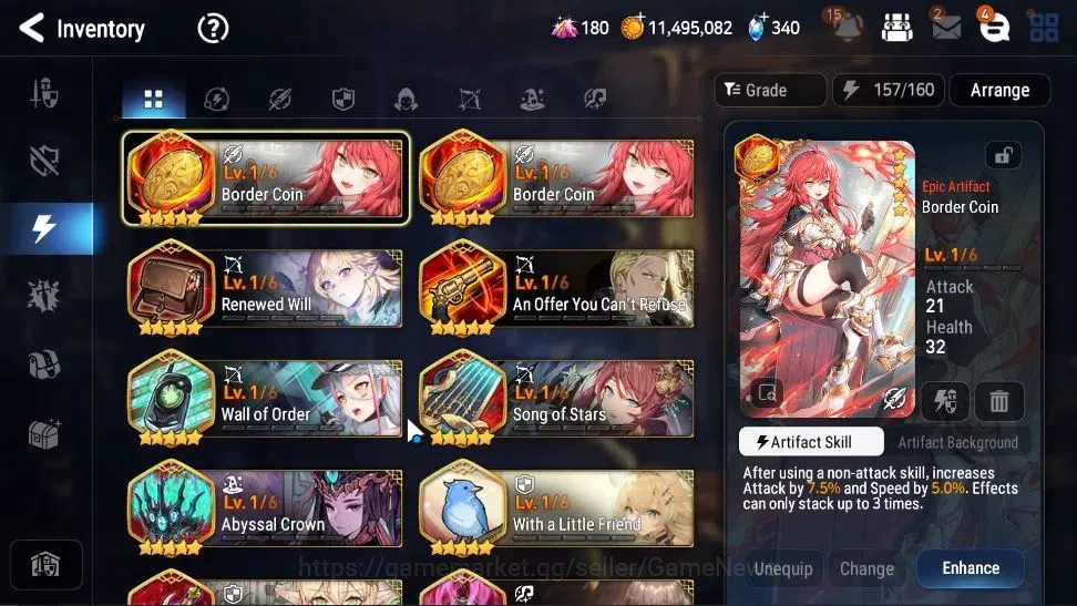 Epic Seven Accounts High-End GLOBAL UnVerif|NewEra|6ML(Rhiana&Luciel,LC Bellona,ZIO,NMLuna,Etc)+AB 16