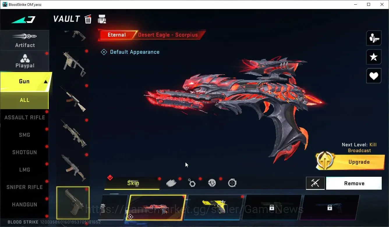 Blood Strike Accounts ASIA|ETERNAL DeAgle+MELE TalonKnife,Collab 7DS[Kar image 11