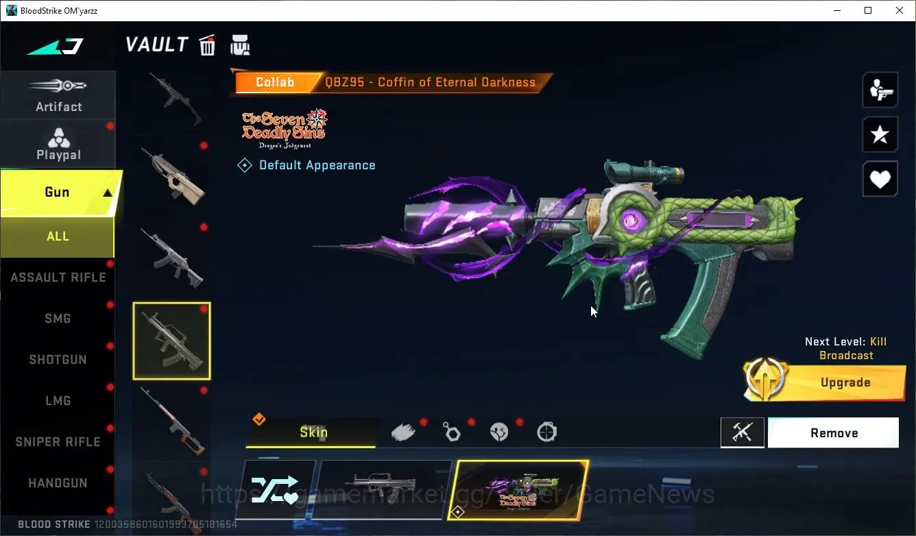 Blood Strike Accounts ASIA|ETERNAL DeAgle+MELE TalonKnife,Collab 7DS[Kar image 13
