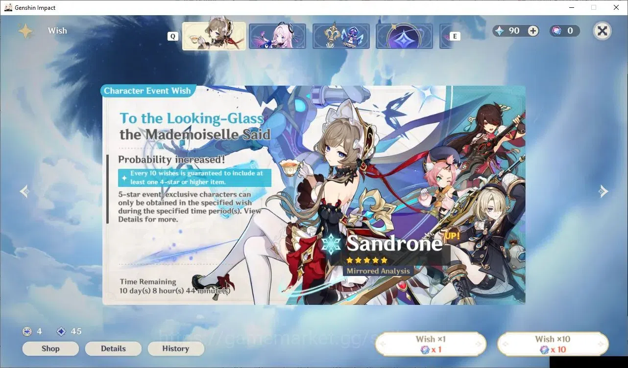 Genshin Impact Accounts Others ASIA|AR 55|7 Limited 5*CHAR+ 1(*5 Weapon)|Prem Mavuika(Citlali, Sandrone, Nicole, Durin 9