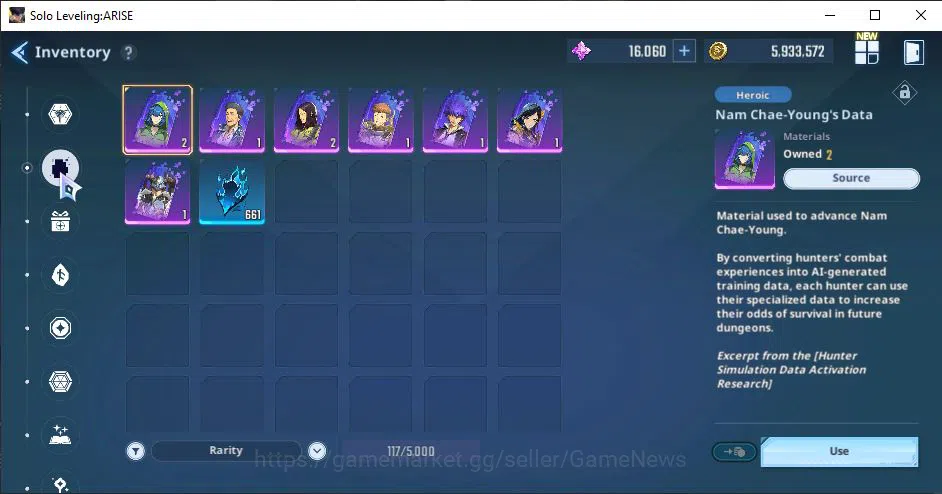 Solo Leveling: ARISE Accounts Total Power 460K |10SSR| GotoA5+SignA5, ThomasA5+Sign, ByungGuA1+Sign, AmamiyaA5+Sign 11