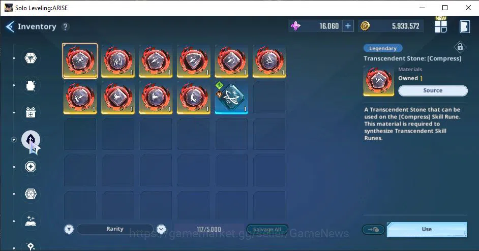 Solo Leveling: ARISE Accounts Total Power 460K |10SSR| GotoA5+SignA5, ThomasA5+Sign, ByungGuA1+Sign, AmamiyaA5+Sign 13