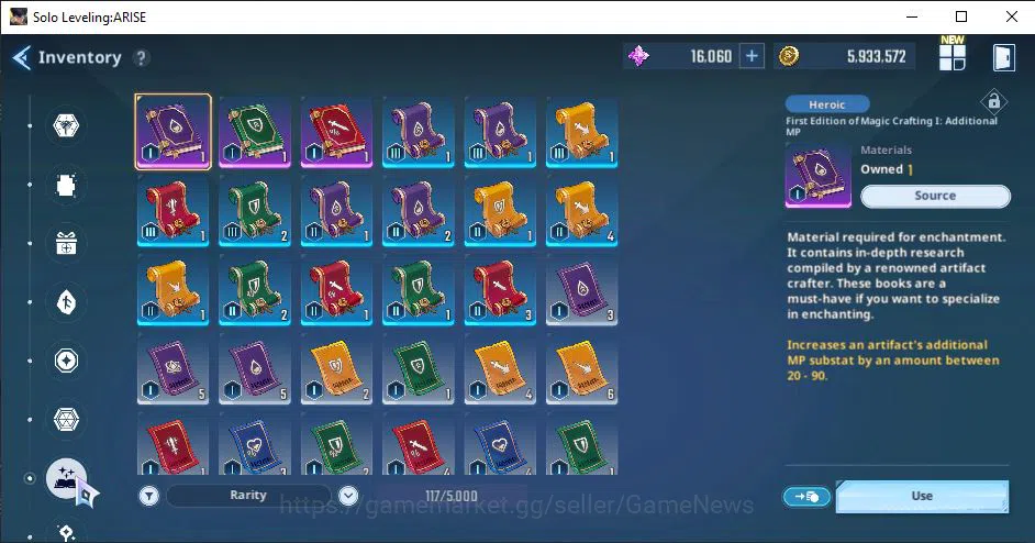 Solo Leveling: ARISE Accounts Total Power 460K |10SSR| GotoA5+SignA5, ThomasA5+Sign, ByungGuA1+Sign, AmamiyaA5+Sign 16
