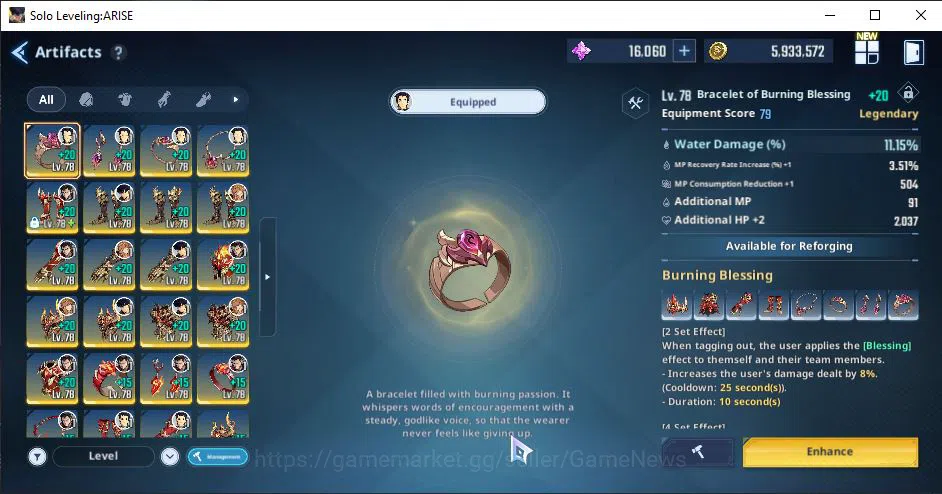 Solo Leveling: ARISE Accounts Total Power 460K |10SSR| GotoA5+SignA5, ThomasA5+Sign, ByungGuA1+Sign, AmamiyaA5+Sign 8