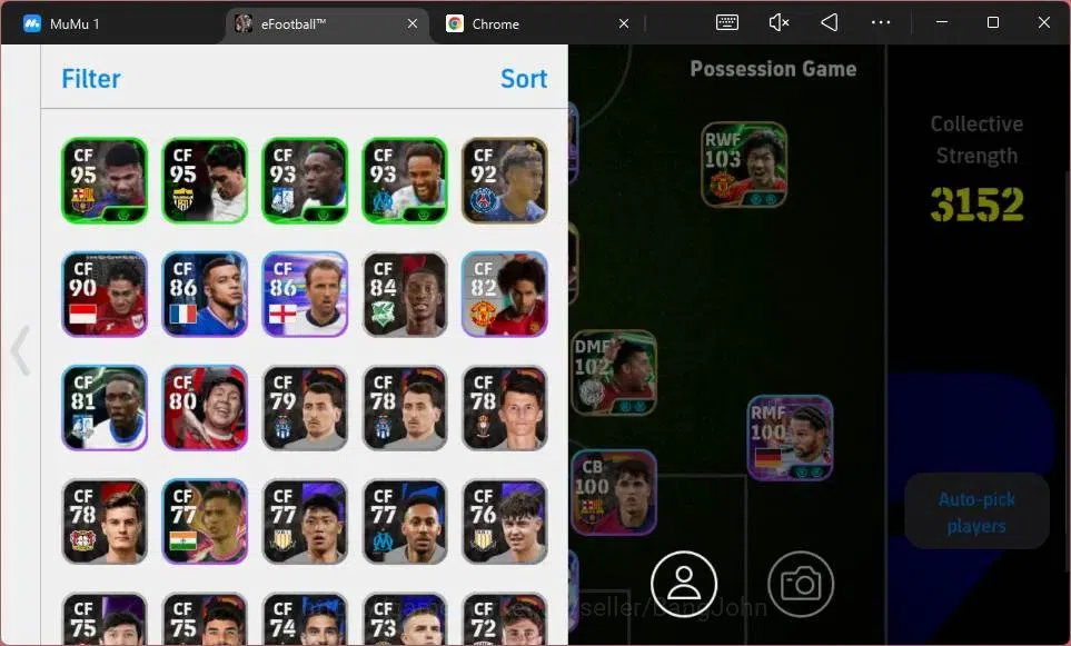 eFootball Accounts ANDROID|PW 3152|Epic Roberto Baggio,Edmilson,Sergi image 3