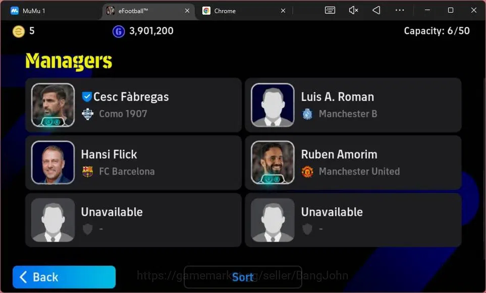 eFootball Accounts ANDROID|PW 3152|Epic Roberto Baggio,Edmilson,Sergi image 4
