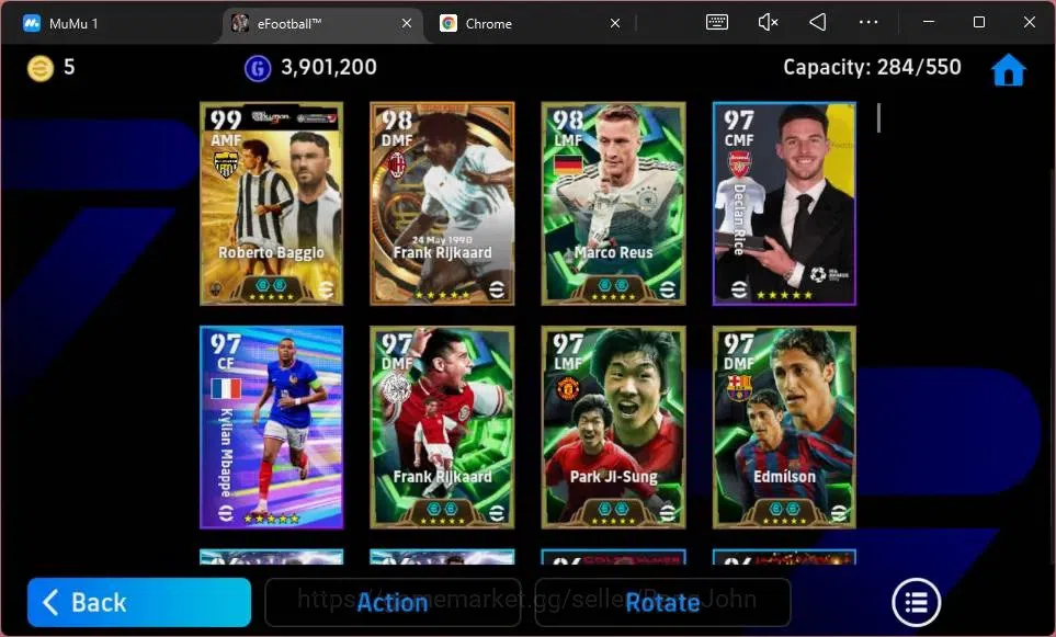eFootball Accounts ANDROID|PW 3152|Epic Roberto Baggio,Edmilson,Sergi image 5